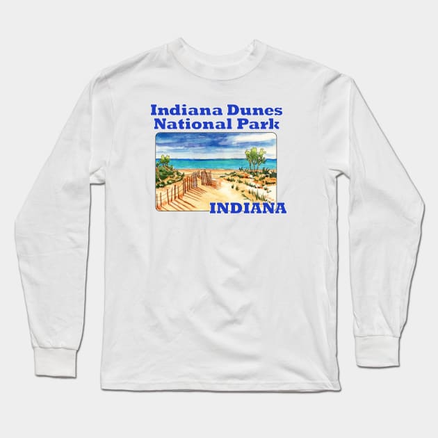 Indiana Dunes National Park, Indiana Long Sleeve T-Shirt by MMcBuck